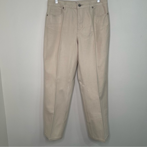 Coldwater Creek Women's Beige Straight-Leg Jeans - Picture 1 of 11